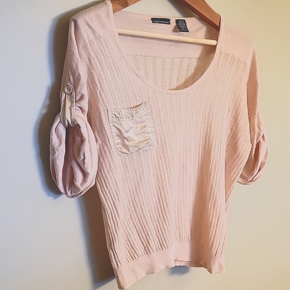 Moda International Victria's Secret blush slouch knit sweater - Picture 2 of 4